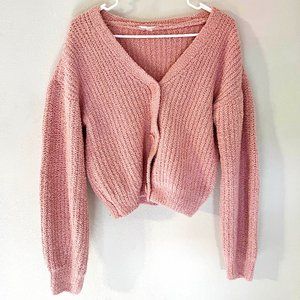 4/$15 💖 No Boundaries Pink Fluffy Cardigan Long Sleeve
